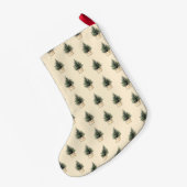 Rustikaler Minimaler Weihnachtsbaumurlaub Kleiner Weihnachtsstrumpf (Rückseite (Hängend))