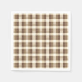 Rustikaler Minimalistisch-brauner Erntedank Serviette (Vorderseite)