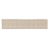Rustikaler Minimalistisch Brown Fall Erntedank Kurzer Tischläufer (Horizontal)