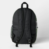 Rustikaler Minimalistischer Diagonalweg Bedruckter Rucksack (Rückseite)