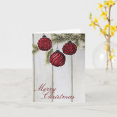 Rustikaler Minimalistischer Weihnachtsurlaub Karte (Gelbe Blume)