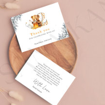 Rustikaler Minimarke Bärenhonig 2. Geburtstag Dank