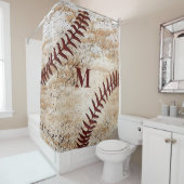 Rustikaler Mit Monogramm Duschvorhang für Männer (Beispiel)