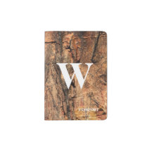 Rustikaler Mit Monogramm Reisepass