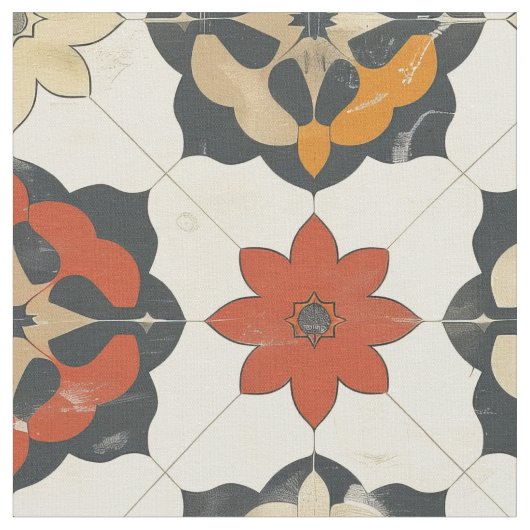 Rustikaler Mittelmeerraum Stoff (Nahaufnahme)