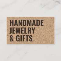 Rustikaler, moderner brauner Kork handgemachter, s