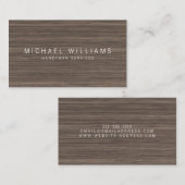 Rustikaler moderner Handyman, Bauer Brown Wood Visitenkarte (Vorne/Hinten)