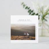 Rustikaler, moderner Minimalistischer Urlaub | Fri Save The Date (Stehend Vorderseite)