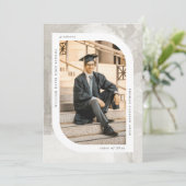 Rustikaler moderner Textrahmen Abschluss Ankündigung (Stehend Vorderseite)