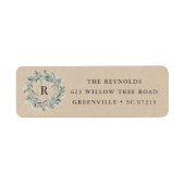 Rustikaler Monogram-Grünkranz (Vorne)