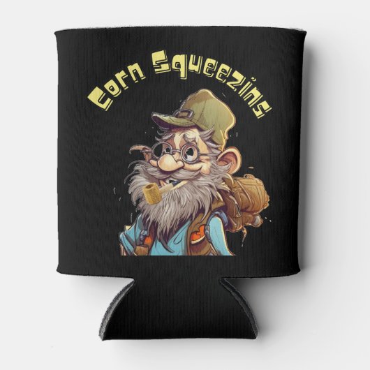 Rustikaler Moonshine Man Dosenkühler (Vorderseite)