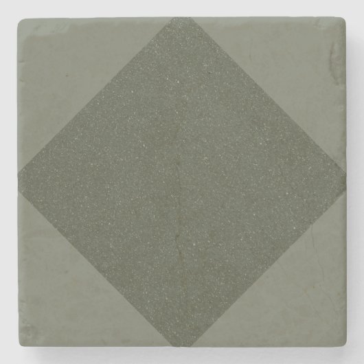 Rustikaler Moss Green Diamond Stone Untersetzer (Vorderseite)