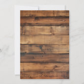 Rustikaler Mythos Legende Überraschung 50. Geburts Einladung (Rückseite)