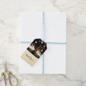 Rustikaler Nachtbaum mit Lichtern & Mason Jars Hoc Geschenkanhänger (Mit Garn)