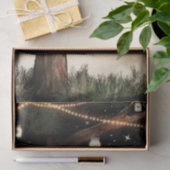 Rustikaler Nachtbaum mit Lichtern & Mason Jars Hoc Seidenpapier (Geschenk)