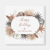 Rustikaler Name der Familie Erthy Holiday Magnet (Vorne)