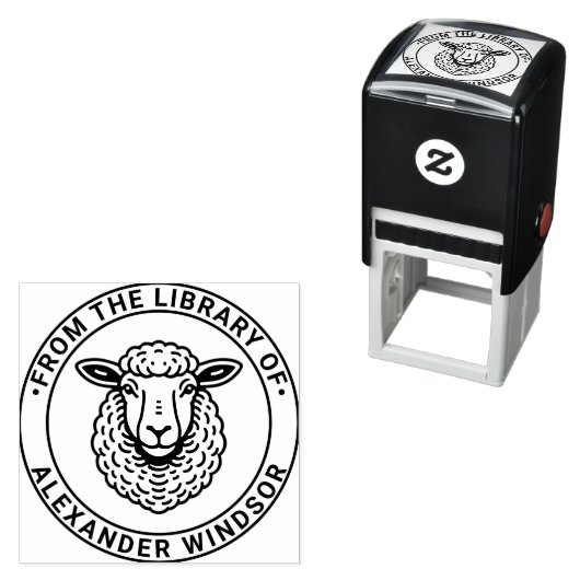 Rustikaler Name der Hauptbibliothek Permastempel (Beispiel)