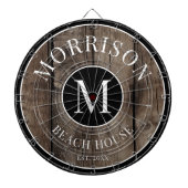 Rustikaler Name der Holzfamilie Dartscheibe (vorne)