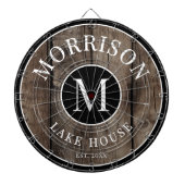 Rustikaler Name der Holzfamilie Dartscheibe (vorne)