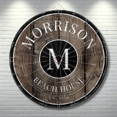 Rustikaler Name der Holzfamilie Dartscheibe