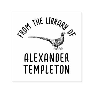 Rustikaler Name der Vogelbibliothek Permastempel