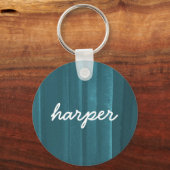Rustikaler Name für Wasserfarbskripte personalized Schlüsselanhänger (Vorderseite)
