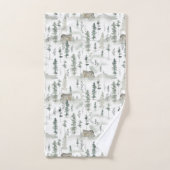 Rustikaler Neck der Holzhütte Badhandtuch Set (Handtuch)