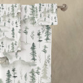 Rustikaler Neck der Holzhütte Badhandtuch Set