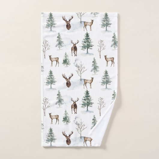 Rustikaler Neck des Waldes Badhandtuch Set (Handtuch)