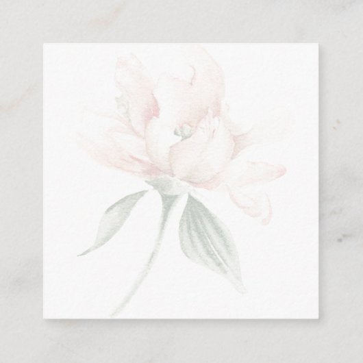 Rustikaler, neutraler, floraler Elegant-Empfang Begleitkarte (Rückseite)