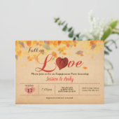 Rustikaler Niedergang der Liebe Einladung (Stehend Vorderseite)