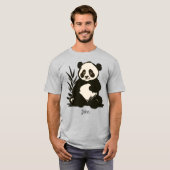 Rustikaler niedlich teary-mit Augen Panda | Funny T-Shirt (Vorne ganz)