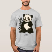 Rustikaler niedlich teary-mit Augen Panda | Funny T-Shirt (Vorderseite)