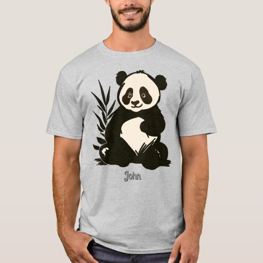 Rustikaler niedlich teary-mit Augen Panda | Funny T-Shirt (Vorderseite)