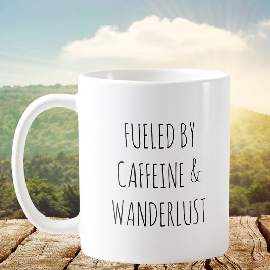 Rustikaler Niedlicher Koffein Wanderlust Spaß Zita Kaffeetasse