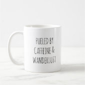 Rustikaler Niedlicher Koffein Wanderlust Spaß Zita Kaffeetasse (Links)