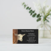 Rustikaler nigerianischer Zwerg Milchziegenzüchter Visitenkarte (Stehend Vorderseite)