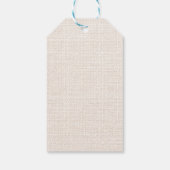 Rustikaler Nussknacker-Falscher Jute-Frohe Weihnac Geschenkanhänger (Rückseite)