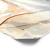 Rustikaler Orange Boho Sonnenuntergang Sommer Find Poster (Ecke)