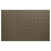 Rustikaler Orange-Grüner Botanischer Kräftiger Vin Stoff (Yard (91,4 cm))