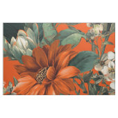 Rustikaler Orange-Grüner Botanischer Kräftiger Vin Stoff (Fat Quarter (45,7 x 55,9 cm))