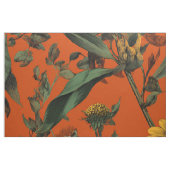 Rustikaler Orange-Grüner Botanischer Kräftiger Vin Stoff (Fat Quarter (45,7 x 55,9 cm))