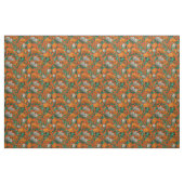 Rustikaler Orange-Grüner Botanischer Kräftiger Vin Stoff (Fat Quarter (45,7 x 55,9 cm))