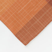 Rustikaler Orange Herbst Karierter Tartan Fleecedecke (Ecke)