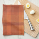 Rustikaler Orange Herbst Karierter Tartan Geschirrtuch<br><div class="desc">Rustikaler Orange Herbst Karierter Tartan</div>