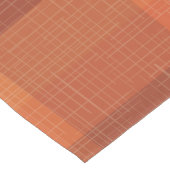 Rustikaler Orange Herbst Karierter Tartan Kurzer Tischläufer (Ecke)