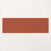 Rustikaler Orange Herbst Karierter Tartan Yogamatte (Rückseite (Horizontal))