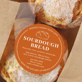 Rustikaler Orange Sourdough Bakery Brot Sticker