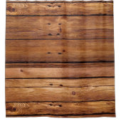 Rustikaler Orangenduschvorhang Duschvorhang (Vorderseite)