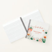 Rustikaler Orangenwald Grüner Gast Notizblock (Innenseite)